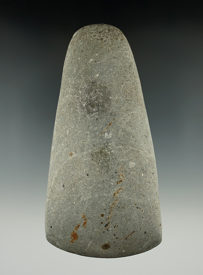 5 3/4" Greenstone Celt, perfect bit. Found in Huron Co. Ex. Vietzen