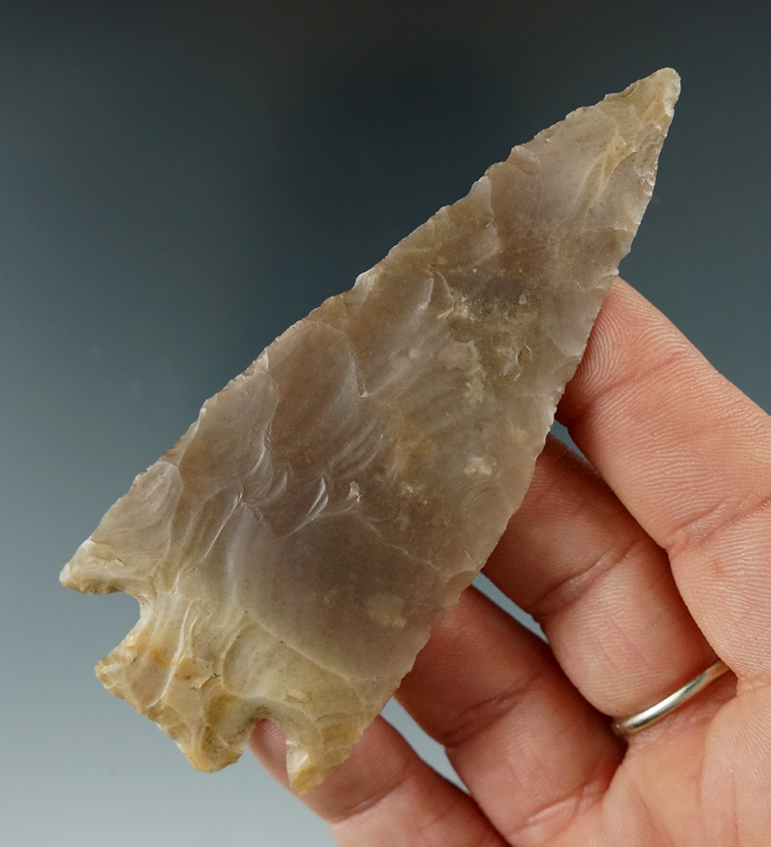 3 5/8" Basal Notch that is thin and well-made. Found in Stonewall Co., Texas.