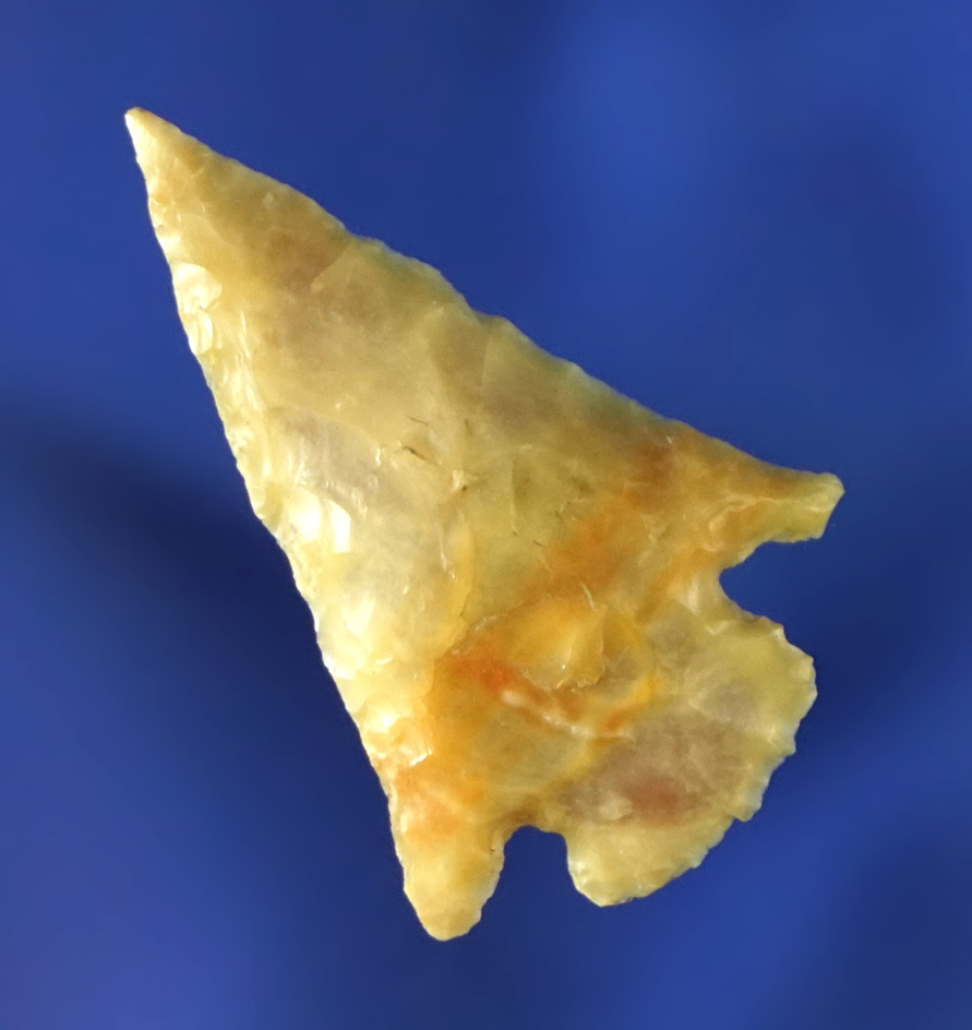 1 3/16" Cornernotch arrowhead made from beautiful material found near the Columbia River.