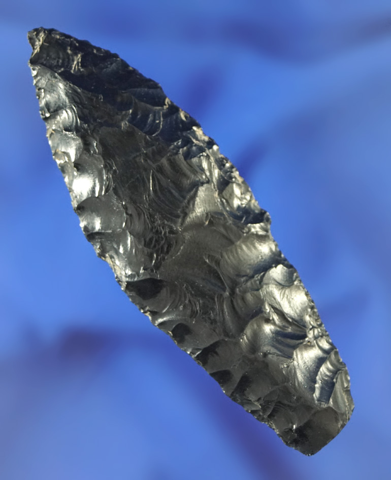 Rare Paleo! 2 15/16" Lake Mohave nicely ground lower edges - Lake County Oregon. Stermer COA.