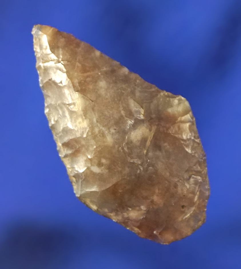 1 3/16" Paleo Spedis made from high-quality agate that is nicely translucent found in Oregon.