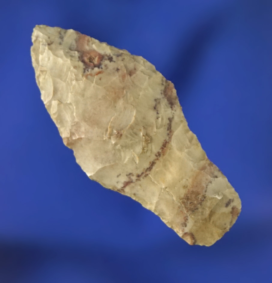 1 3/8" Paleo Spedis found near the Ohbe site, Columbia River. Very nicely styled artifact. Bennett C