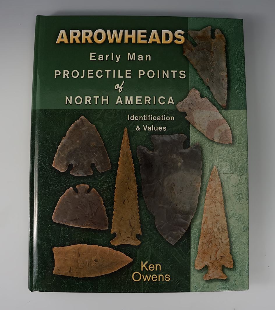 Hardcover book in excellent condition "Arrowheads" by Ken Owens.