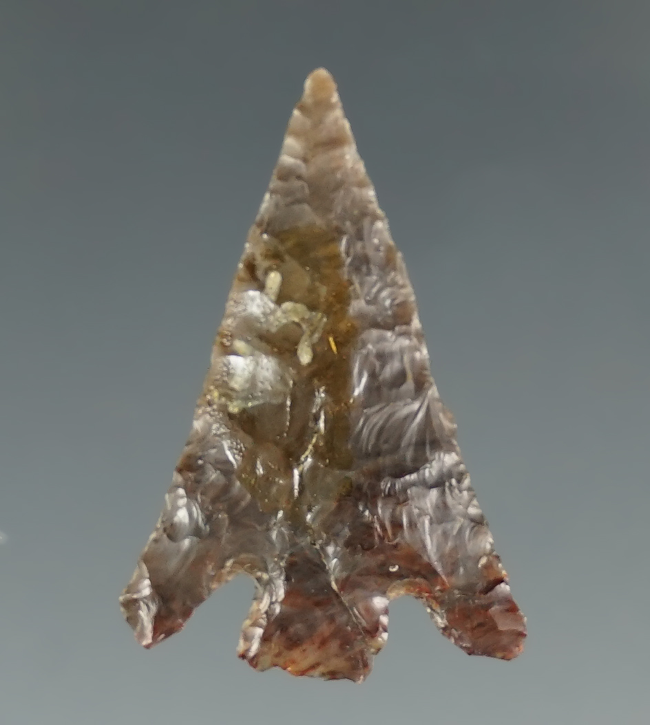 1 1/8" Columbia Plateau made from grey and brown Agate. Found near the Columbia River.