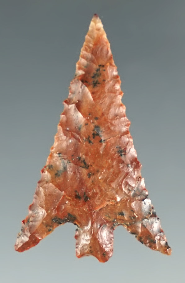 1 3/8" Columbia Plateau Split Stem - attractive black and brown Jasper.  Columbia River.