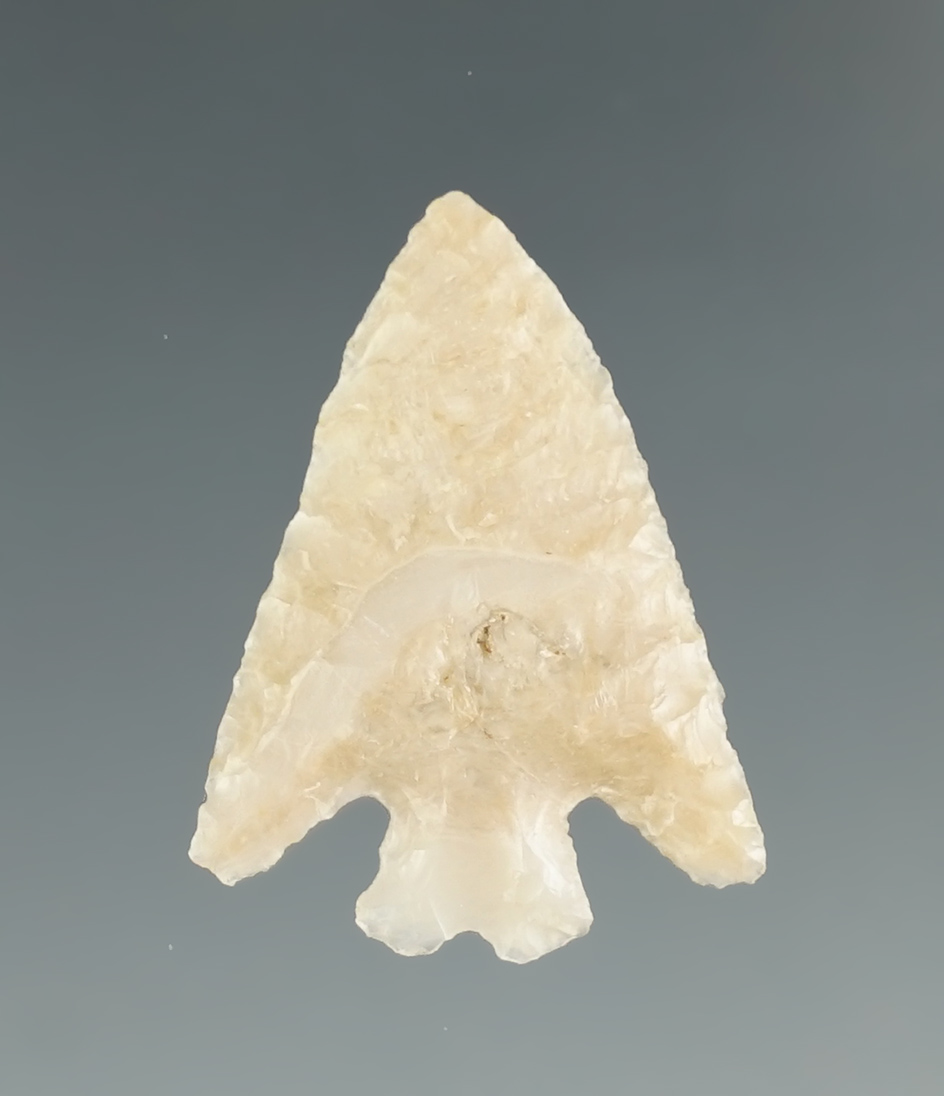 15/16" Columbia Plateau Split Stem found near the Columbia River that is very well flaked.