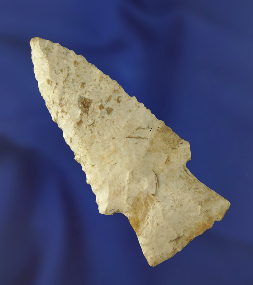 3 1/16" nicely beveled Hardin found in Cooper Co.,  Missouri. Ex. Len and Jane Weidner.