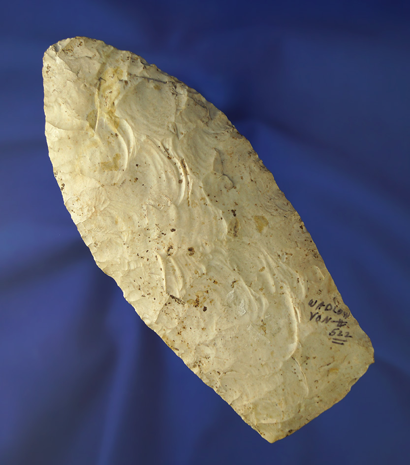 Large 5 3/4" Wadlow Knife found in Illinois/Missouri made from Burlington. Dickey COA.