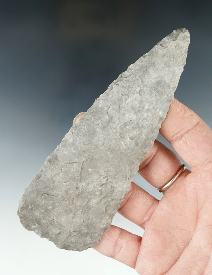 Ex. Museum! Nicely flaked 3 13/16" Flint blade found in Texas.