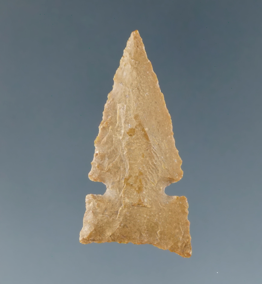 Ex. Museum! Thin and well flaked 1 1/8" Washita Sidenotch found in Texas.