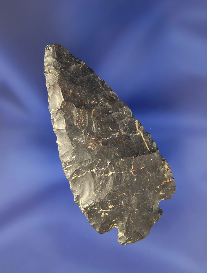 2 7/8" Coshocton Flint Dovetail found in Ohio.