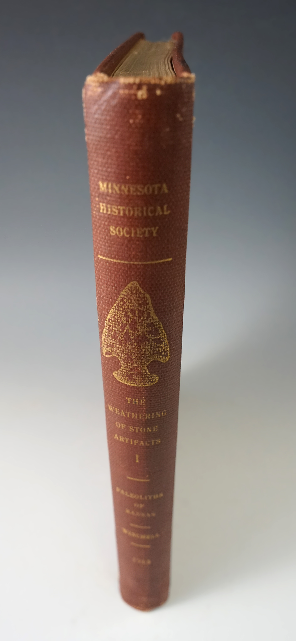 Hardback Book: "The Weathering of Aboriginal Stone Artifacts No. 1" by N.H. Winchell 1913.