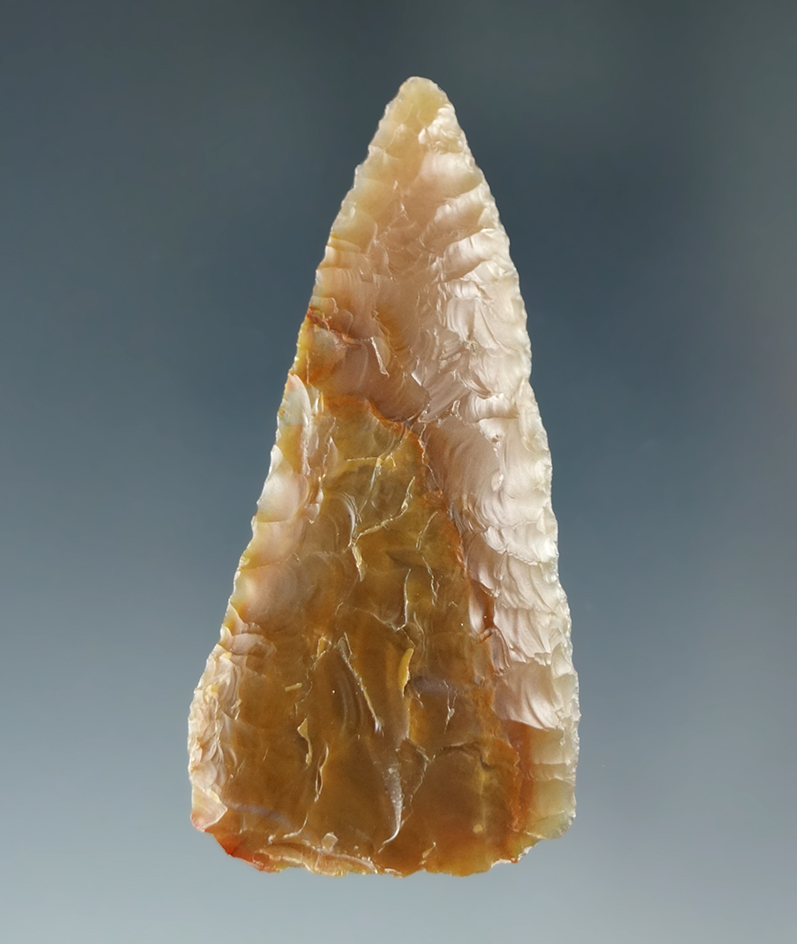 2 1/4" Plateau Pentagonal Knife made from beautiful semi translucent agate -Columbia River, WA.