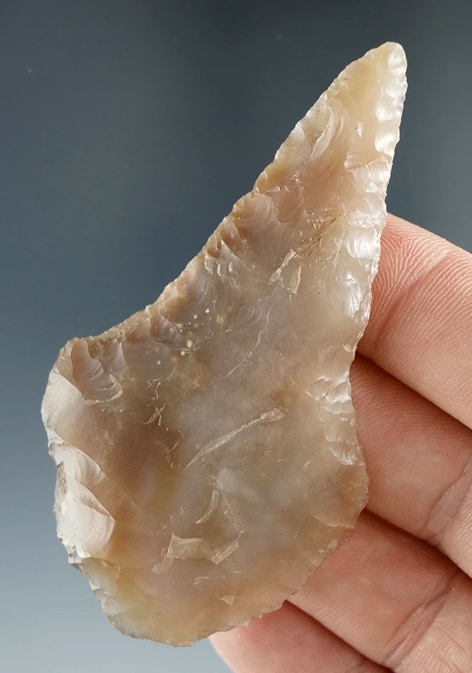 3" Wahmuza knife - attractive semi translucent quality agate - Columbia River, Washington.