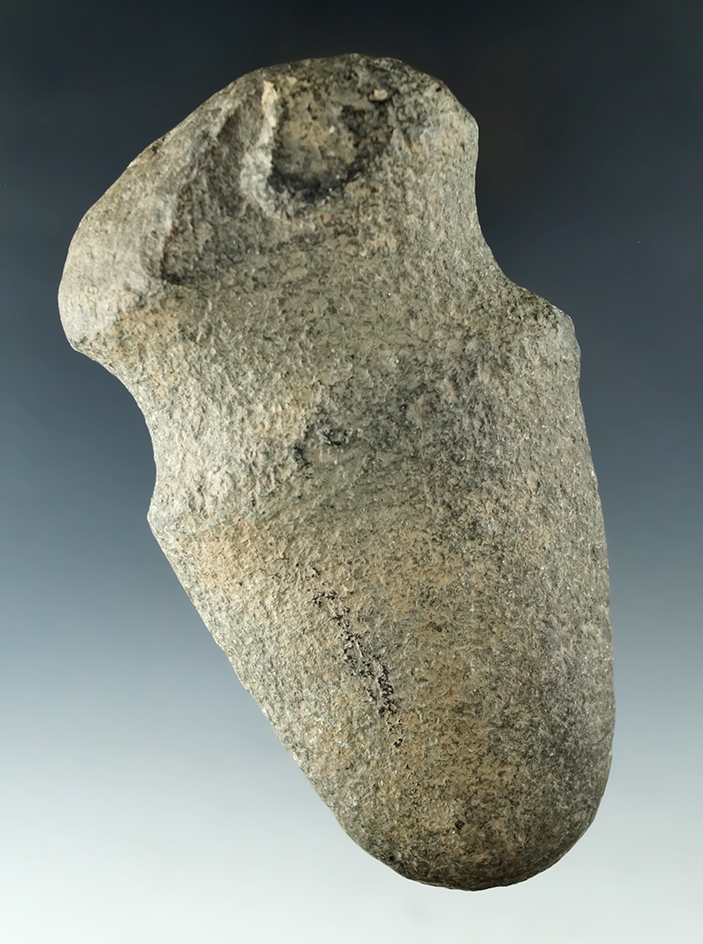 Rare style! 5 1/2" Reverse Groove 3/4 Grooved Axe found in Ohio.