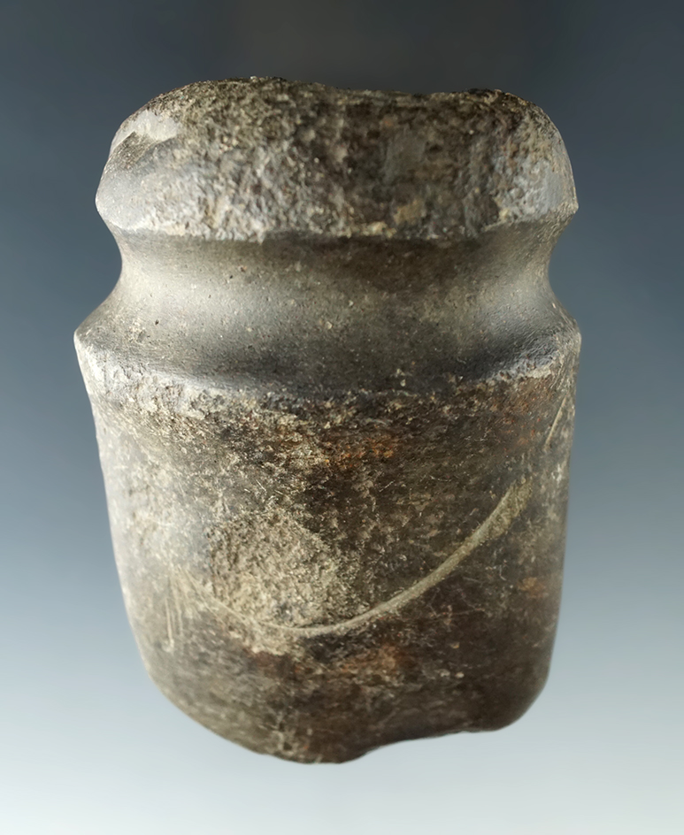 3 1/2" Miami River style full grooved Axe that is well patinated found in Ohio.