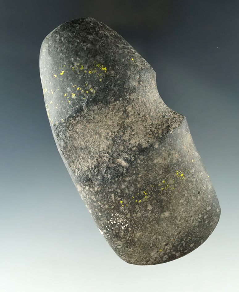 4 3/4" long 3/4 grooved Hardstone Axe found in north central Ohio.