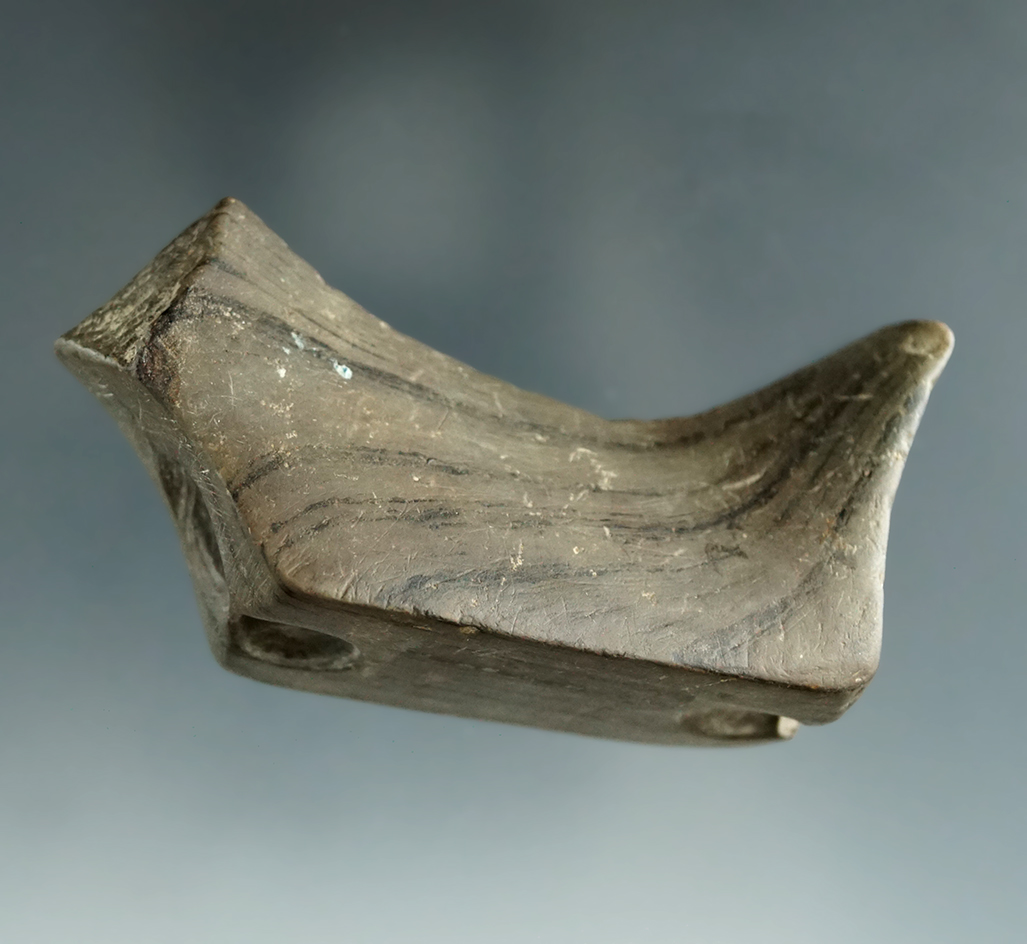 2 3/4" Birdstone body with tallies along the spine found in Allen Co. Indiana.