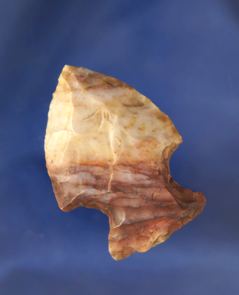 2 1/16" Hopewell made from Flint Ridge Flint found in Huron Co., Ohio.  Ex. B.B. Thomas.