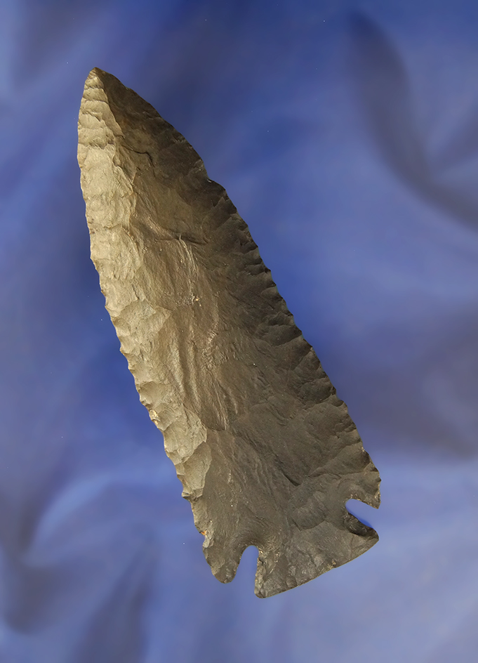 4 7/16" Coshocton Archaic Cornernotch found in Montgomery Co., Ohio.  Ex. Hubert Wachtel.