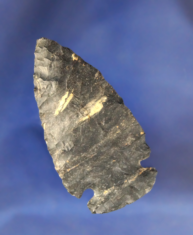 2 1/2" Coshocton Flint Dovetail found in Tuscarwas Co., Ohio.