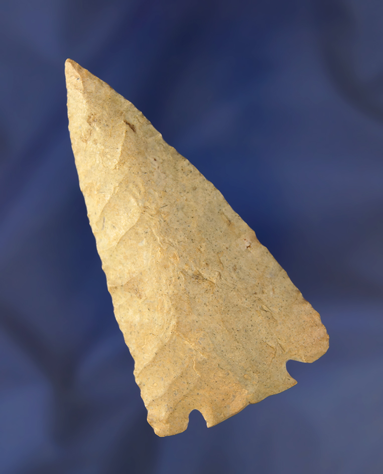 3 1/4" Decatur Fractured Base made from Bisher Chert found in Claremont Co., Ohio.