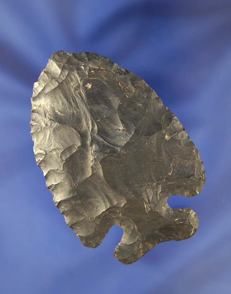 Well styled 2 7/8" Archaic Thebes Knife found in Morgan County Ohio.