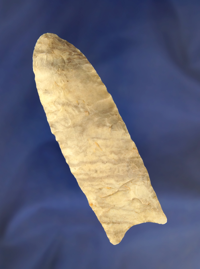 3 15/16" Paleo Fluted Clovis Summit Co., Ohio,  Mercer Chert.   Perino and Davis G10 COA's.