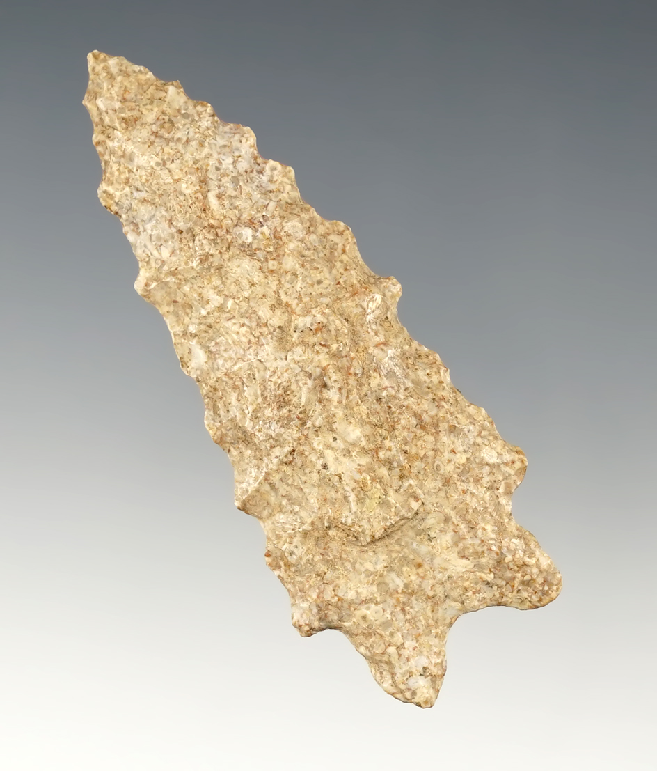 Well made 2 5/8" St. Albans Bifurcate - nice serrations. Warren Co., Ohio. Ex. Jack Hooks.