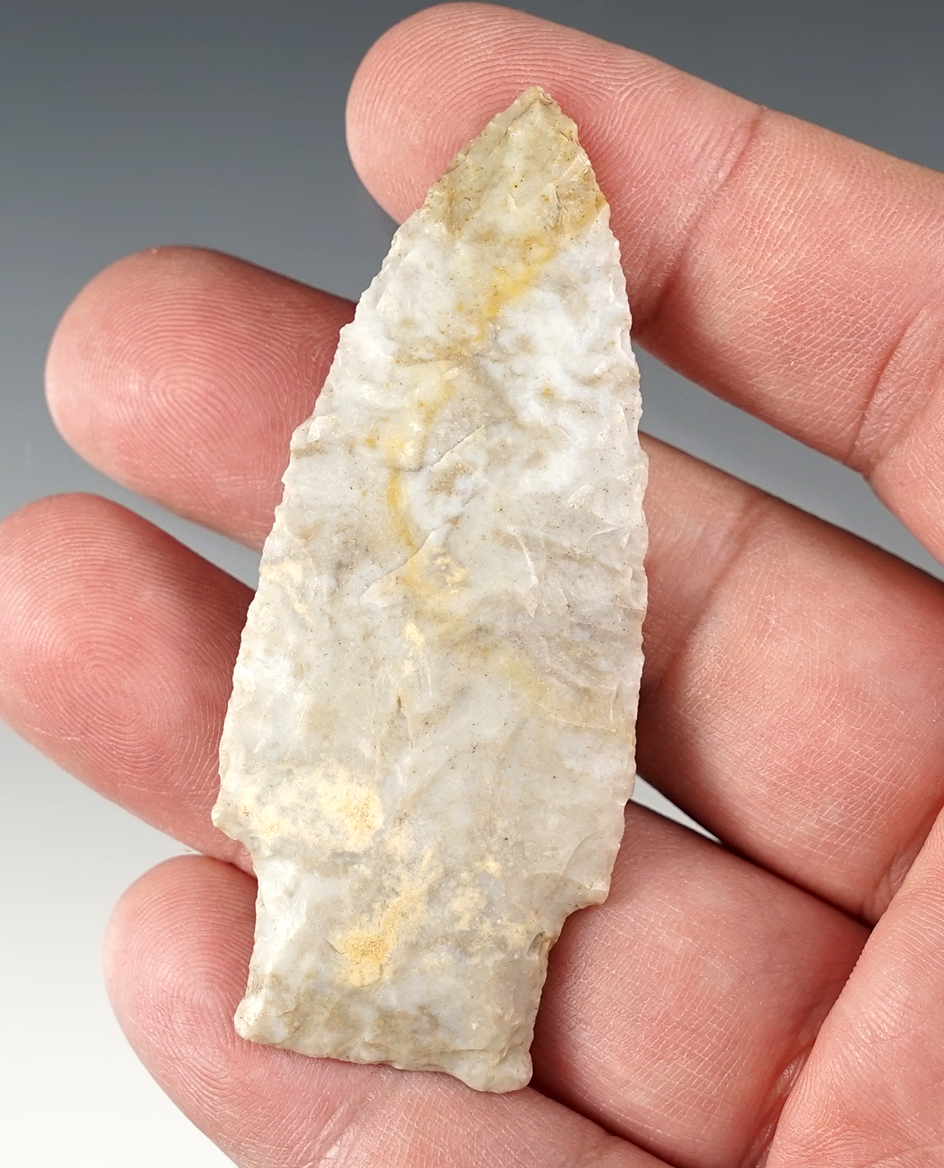 Superb! 2 3/4" Paleo Stringtown Lance. Found Coshocton Co., Ohio by Don Beer.
