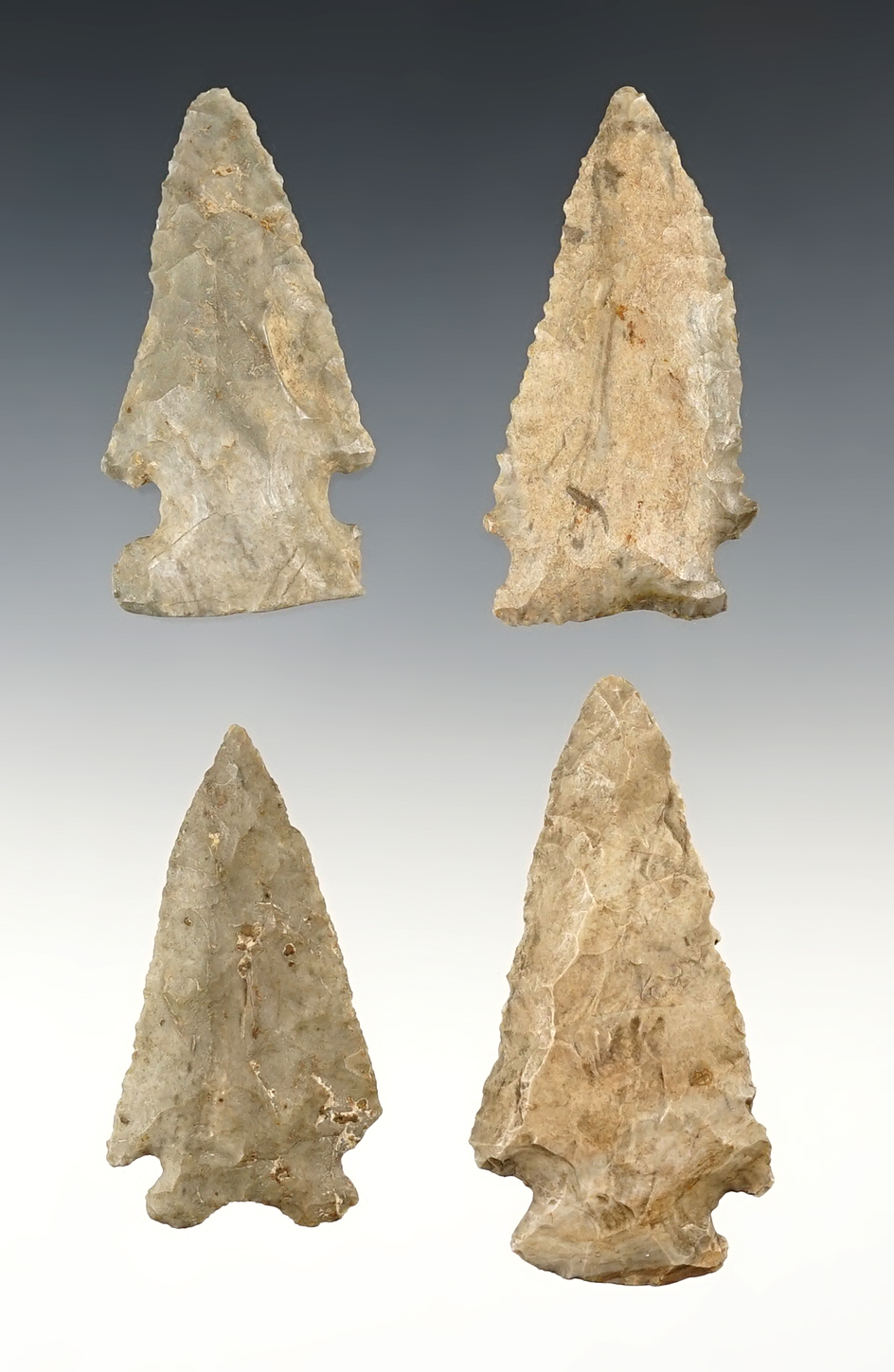 Set of 4 nicely made Midwest points. The largest is 2 5/8".