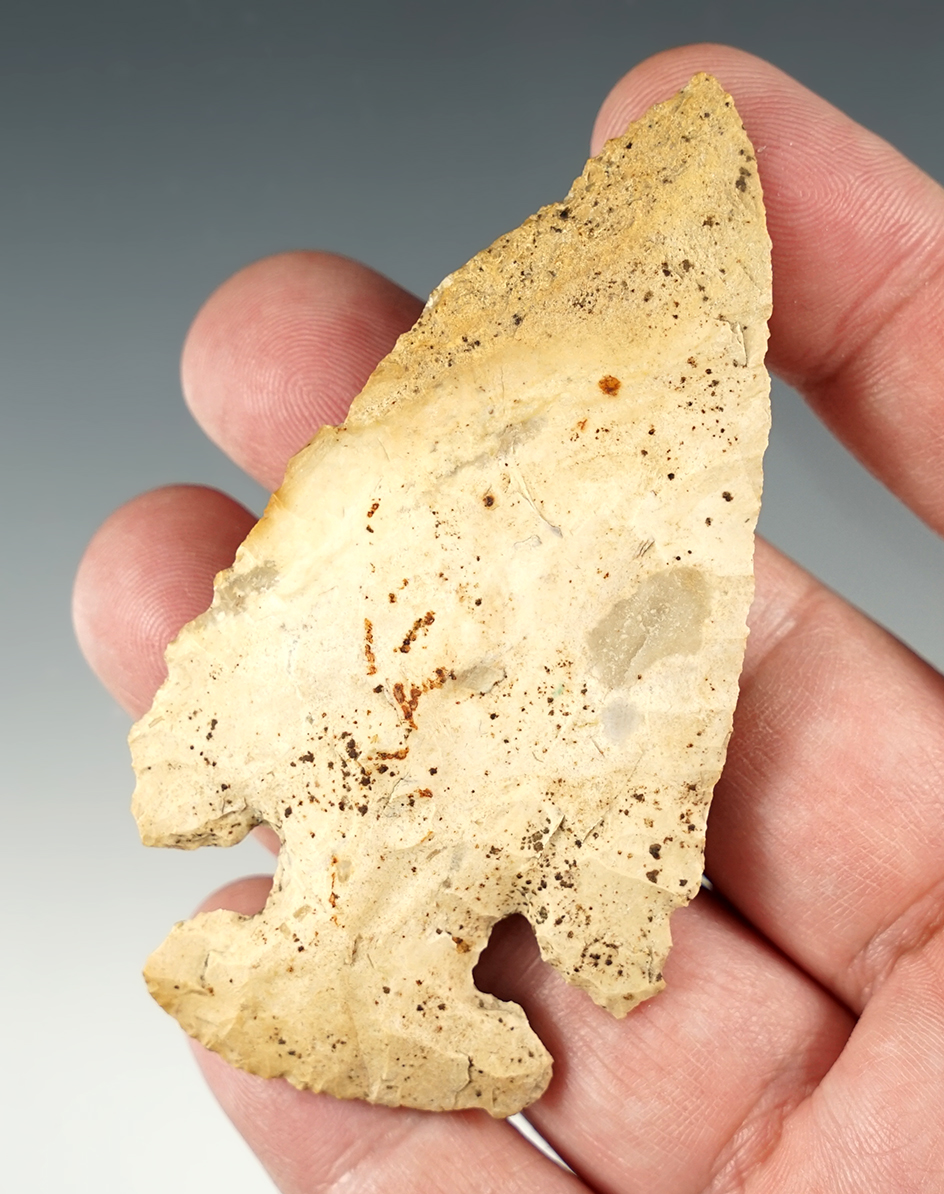 3 1/4" Thebes - Logan Co., Ohio. Well patinated. Ex. Terry Elleman collection.