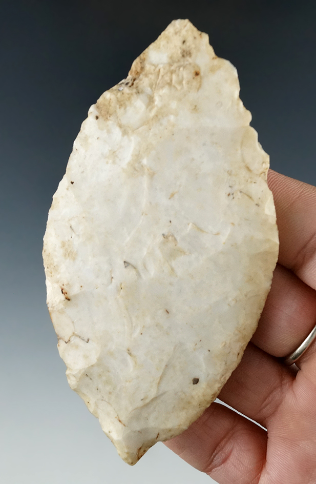 3 7/8" Bi-pointed Burlington Knife found in Calhoun Co., Illinois. Ex. Museum!