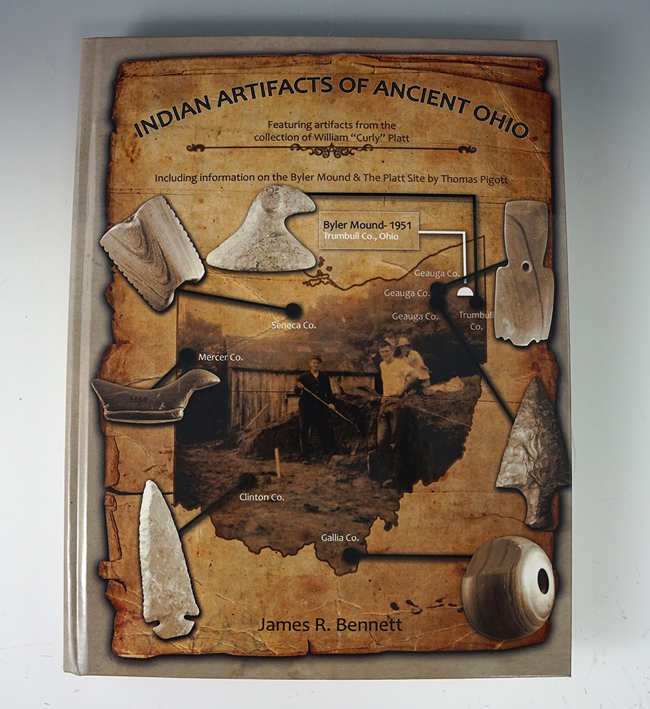 Hardcover book – limited edition: Indian artifacts of ancient Ohio by James R. Bennett.