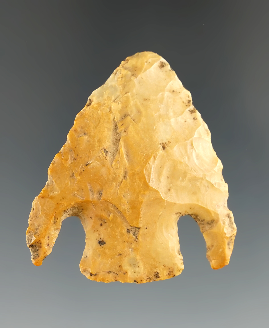 1 7/8" Basal Notch Knife found in Central Texas.