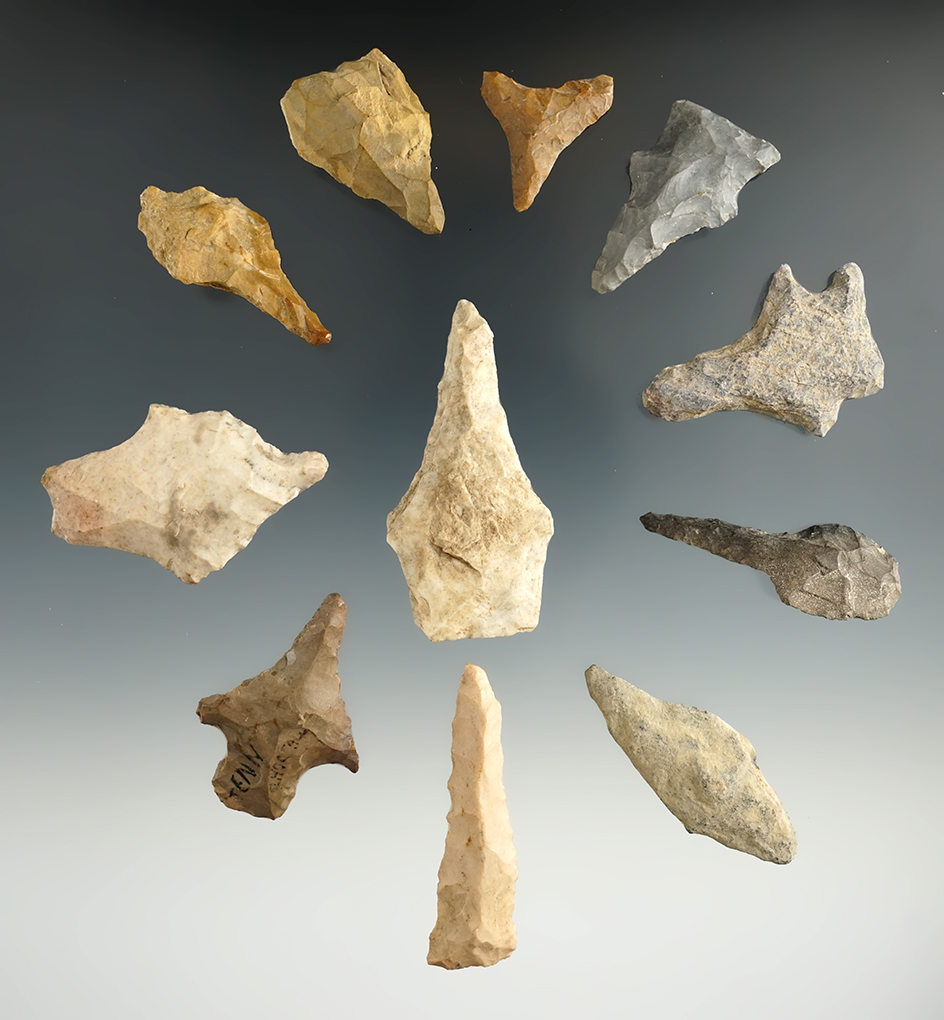 11 assorted drills from various locations, largest is 2".