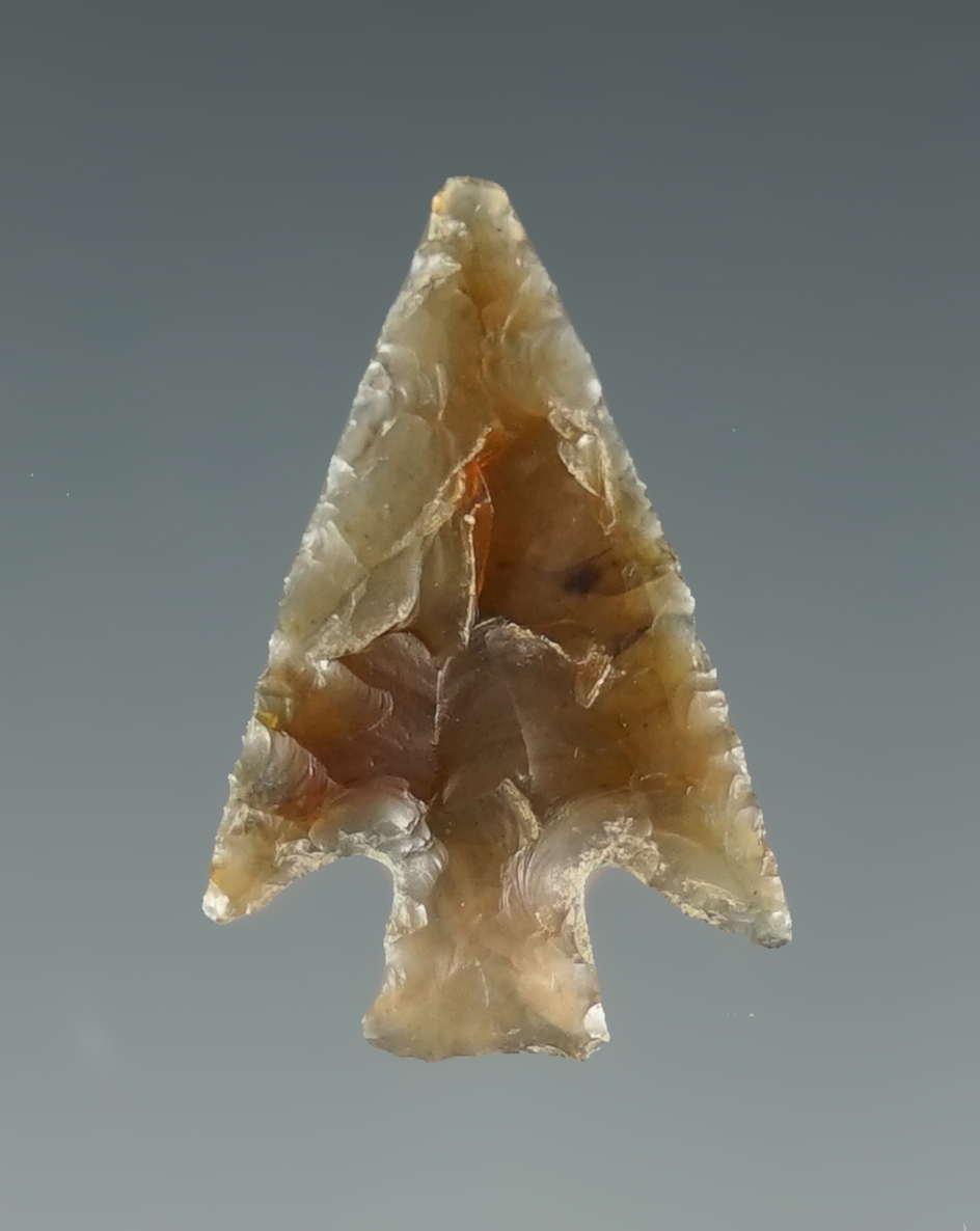 Highly translucent 11/16" Columbia River Gem Point in nice condition.