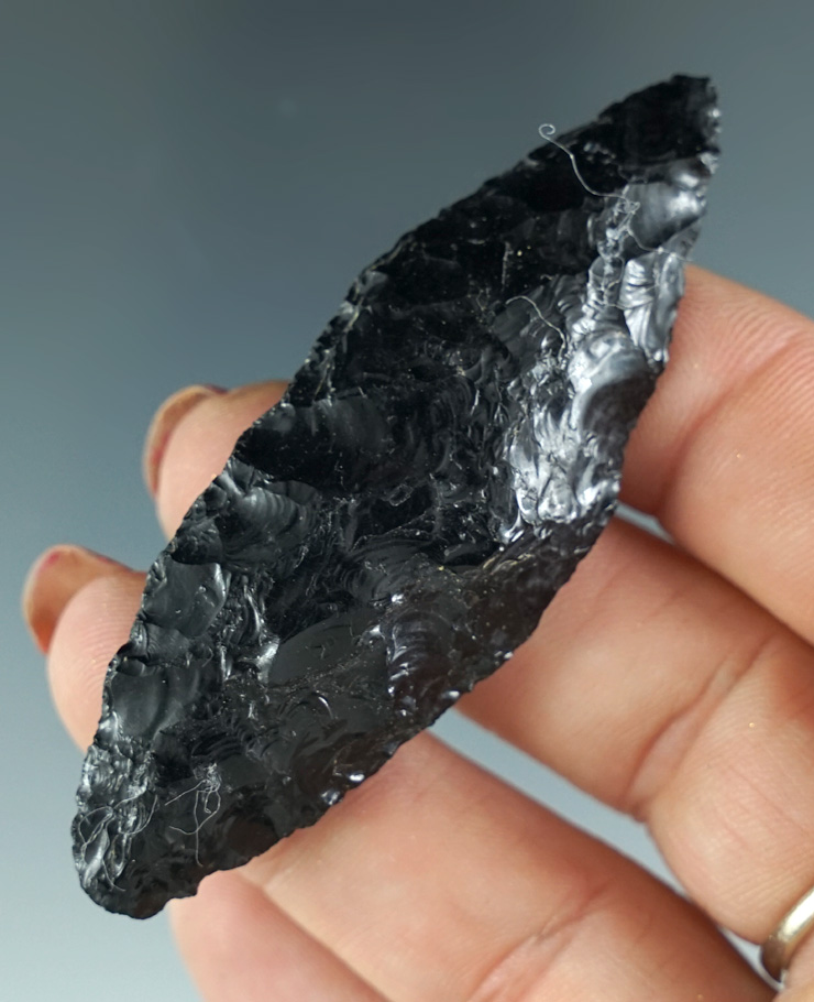 2 5/8" Obsidian Cascade found near Burns, Oregon.