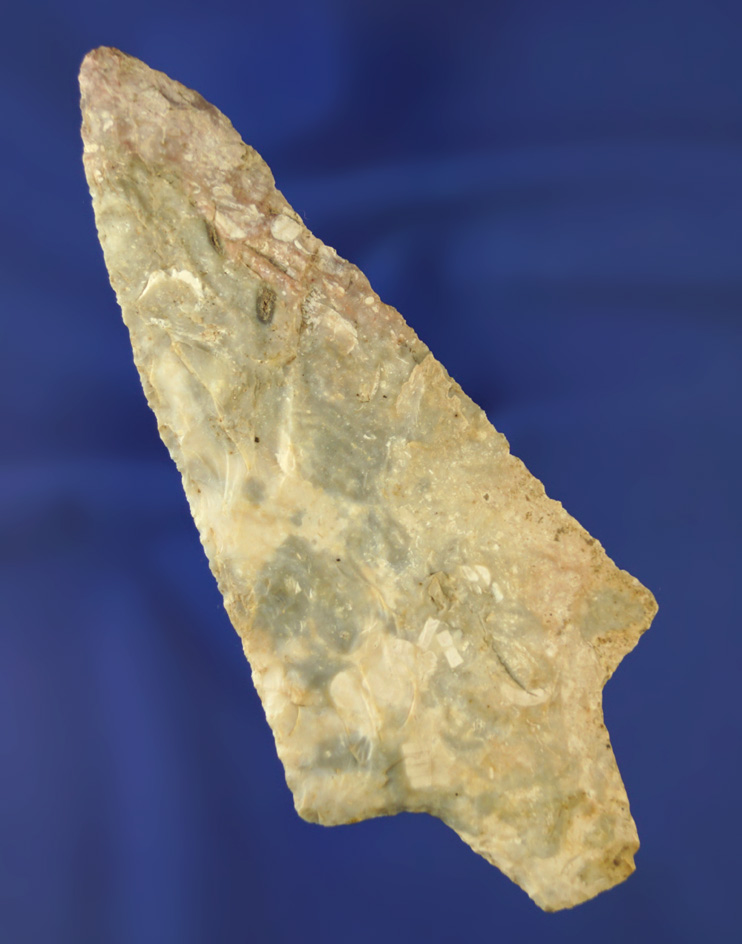 4 9/16" nicely styled Dickson made from fossil Flint found in Saline  Co.,  Missouri.  Bennett COA.