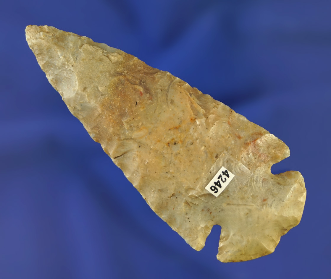 3 1/8" Notched Base Dovetail made from beautiful Carter Cave Flint found in Kentucky.