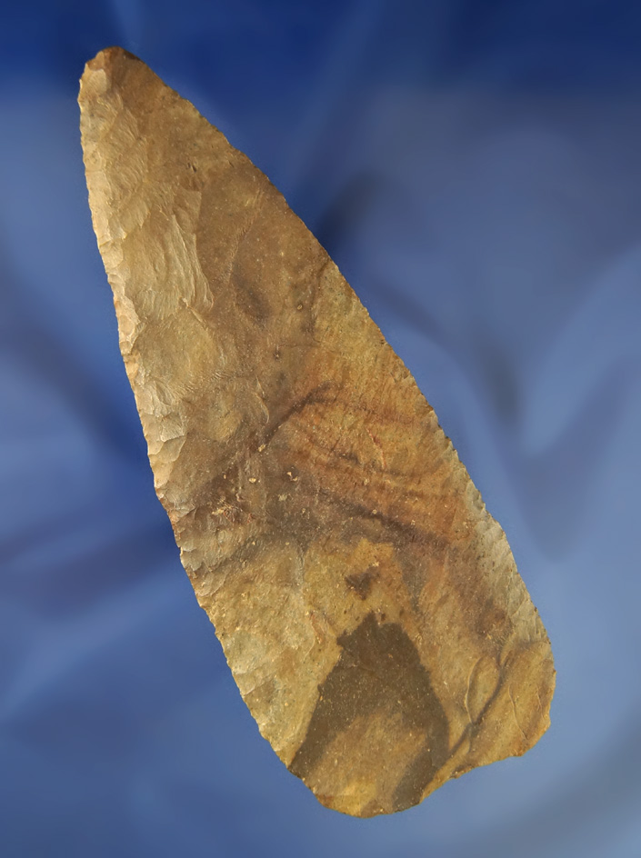 Large and thin, 6" Flint Knife found in Ohio.