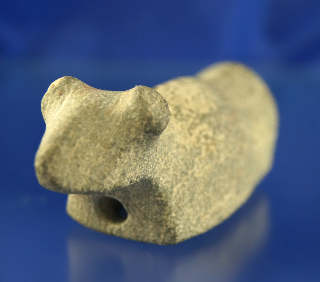 3 1/2" animal effigy Birdstone found in Clermont Co.,  Ohio.  Jerry Dickey and Bennett COAs