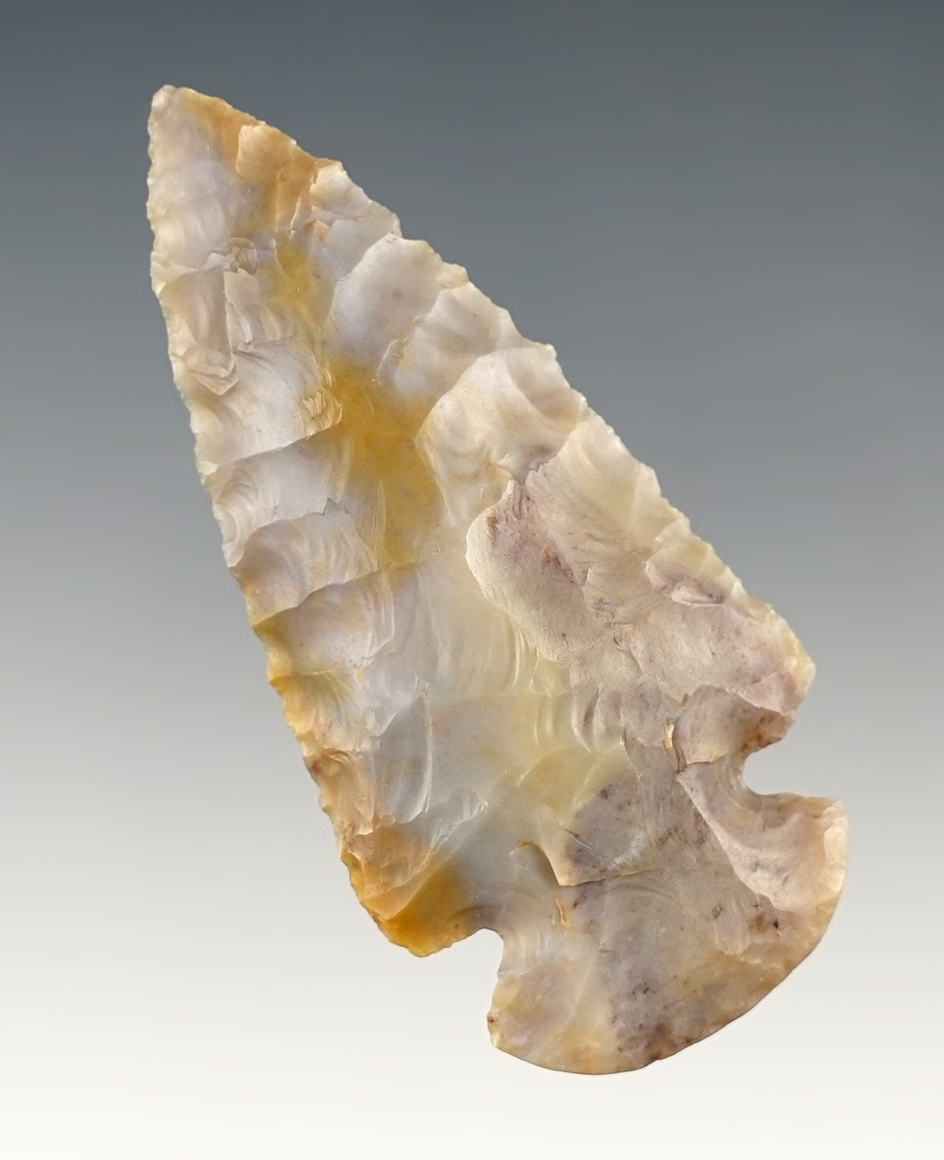 Finely made 2 5/16" Miniature Flint Ridge Dovetail - Licking Co., Ohio. Ex. Robert Converse.