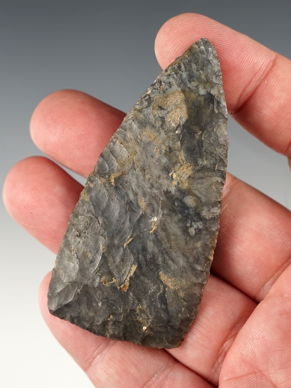 3" well flaked Blade found in Stark Co., Ohio.