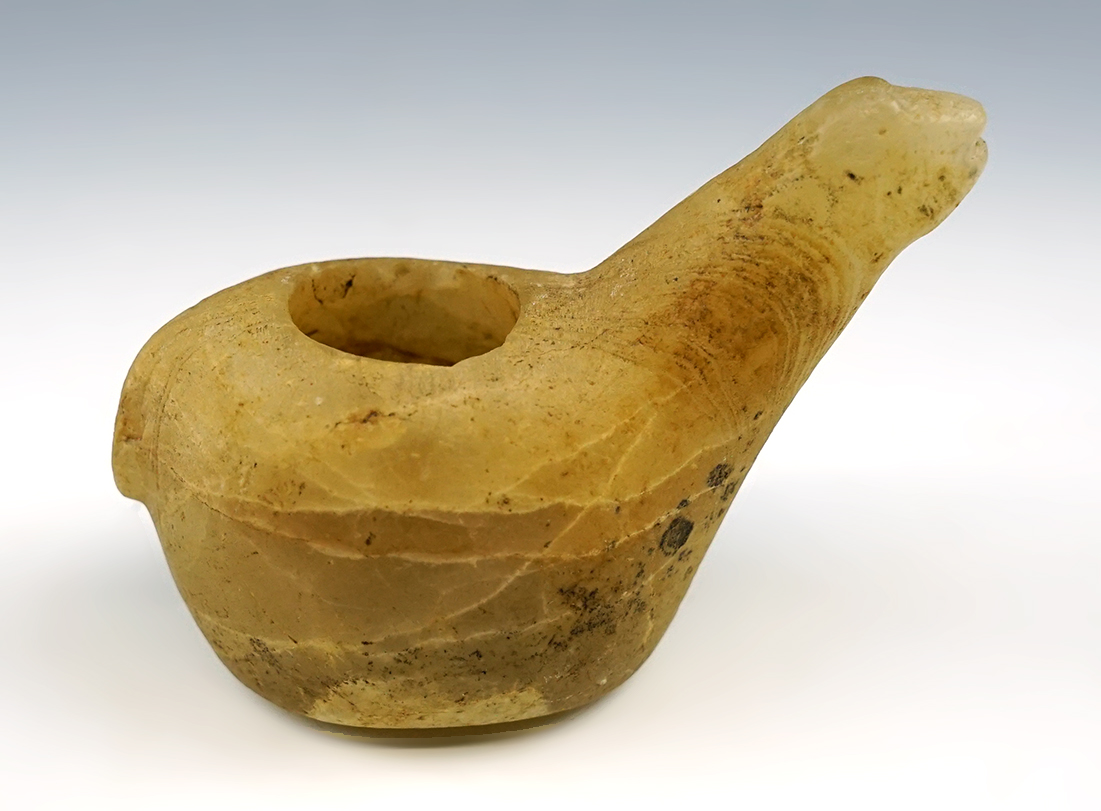 Nicely made 3 5/8" Llama Canopa found in Peru.