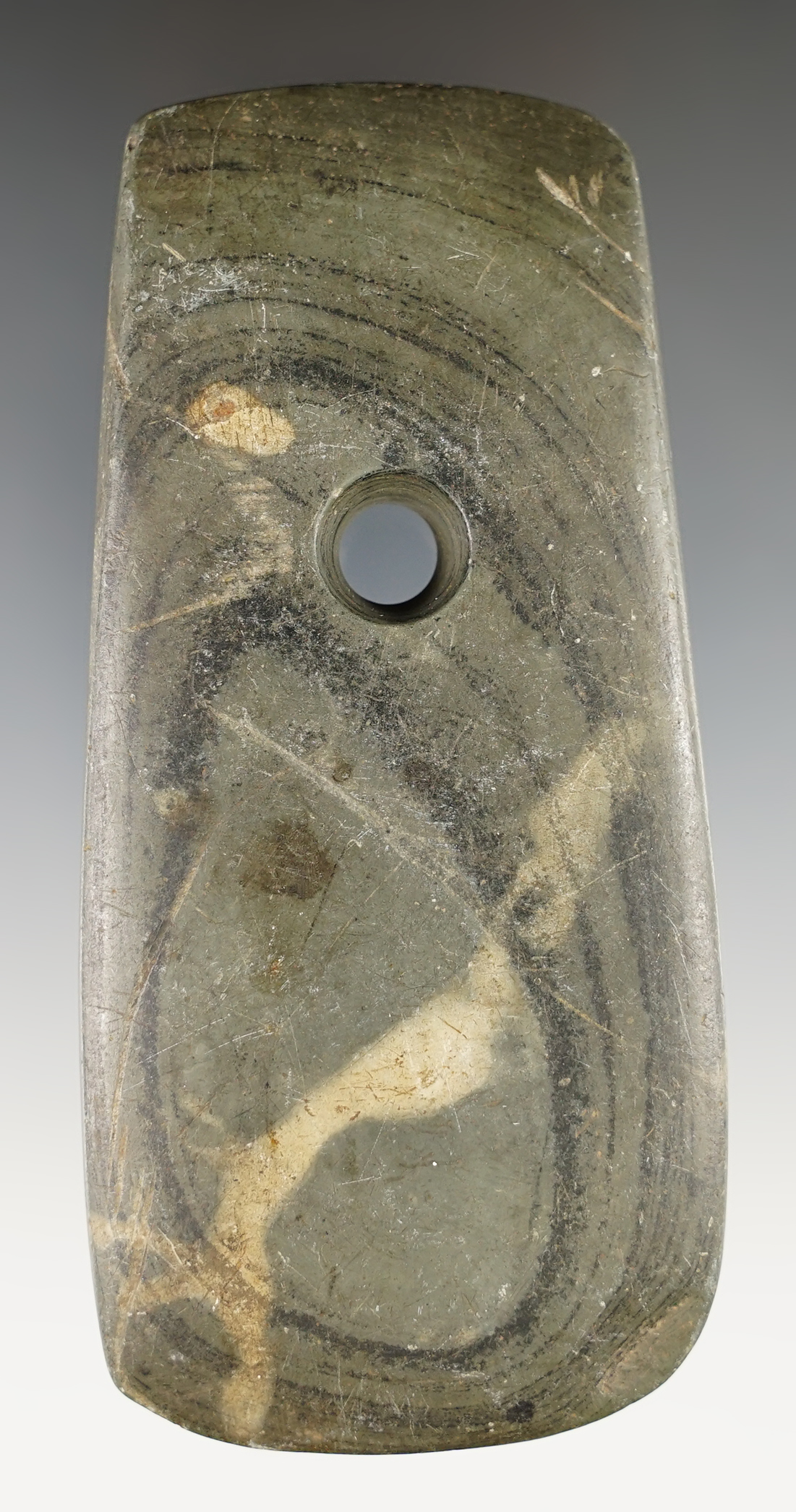 Outstanding 4 1/2" Keyhole Pendantfound by Richard Hyman in Oregon, Ohio.