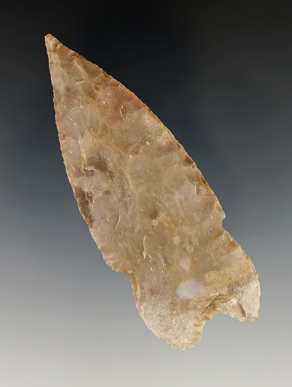 3 7/16" Pedernales found in Edwards Co., Texas. Rogers COA.