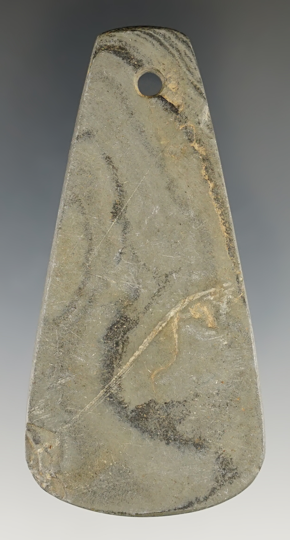 3 1/4" Teardrop shaped Pendant found in Summit Co., Ohio. Well made. Ex. Gilbert Dilley.