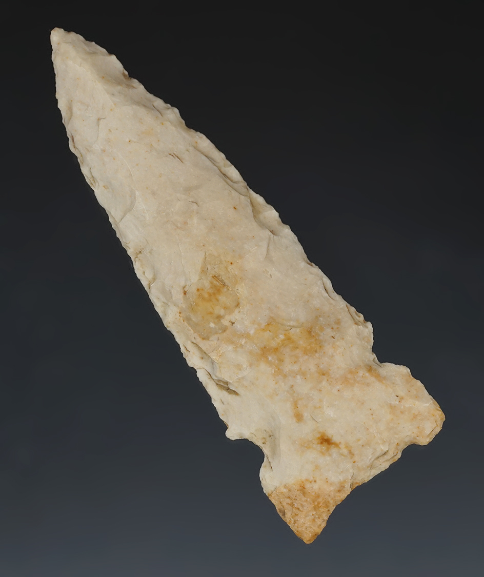 3 7/8" Graham Cave made from Burlington chert found in Brown County Illinois.