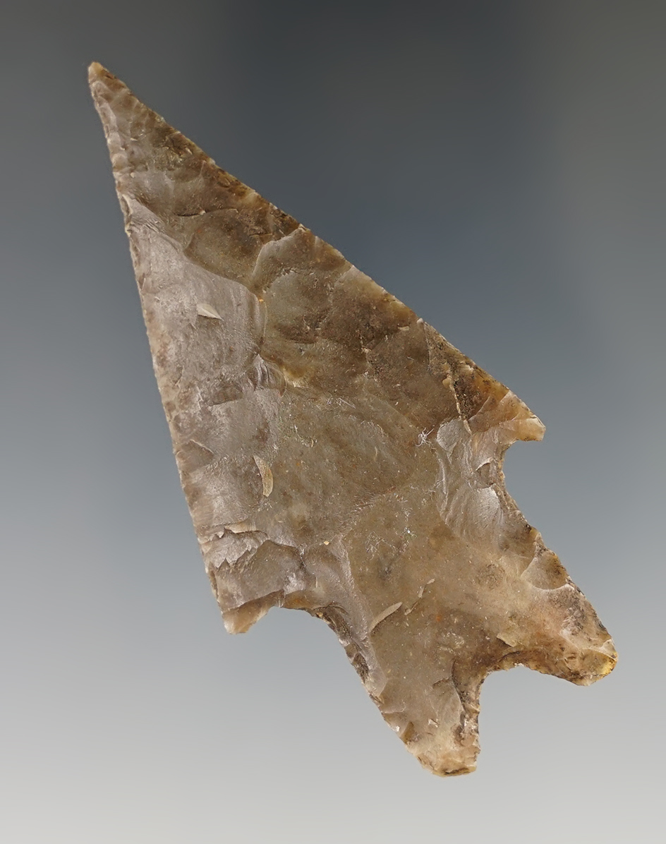 3" Pedernales found in Central Texas.  Nicely patinated, great style.  Comes with a Rogers COA.